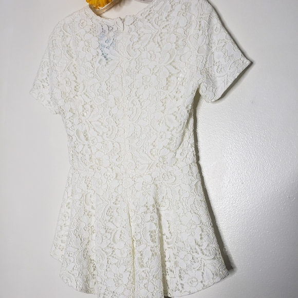 NEW SB by Sachin & Babi Peplum Arched Lace Top Luxury Castlecore Spring Summer - Picture 3 of 16
